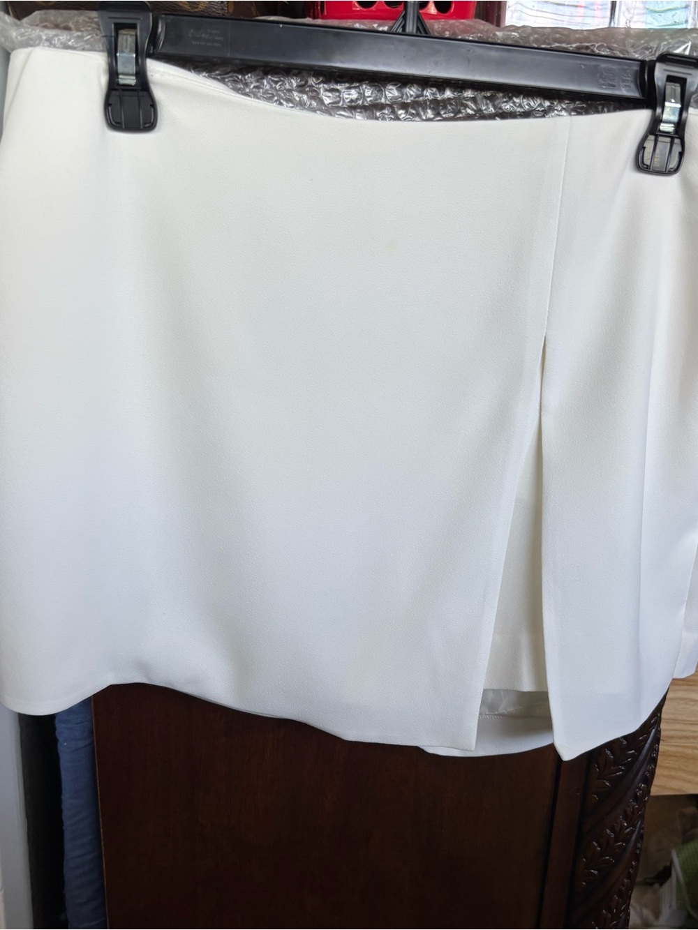 White Mini Express Skorts